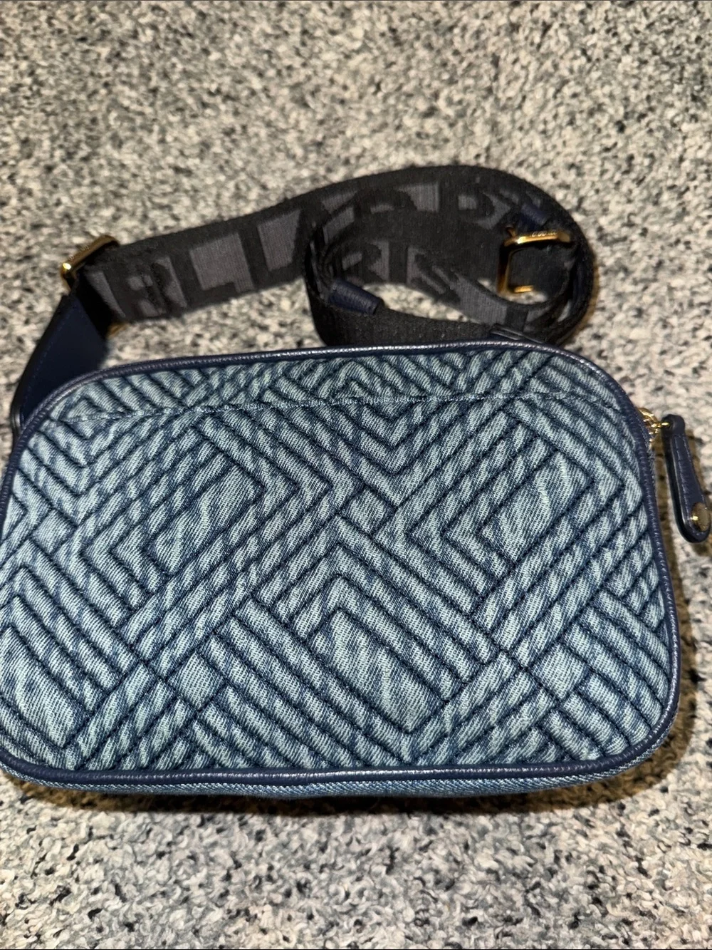 Karl Lagerfeld Denim Crossbody Camera Bag